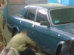 «Рихтовка карниза автомобиля «ГАЗ 3110»